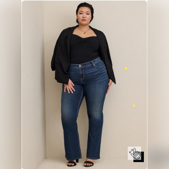 Torrid Luxe Slim Boot Super Stretch Mid-Rise Jean, New w/ tags - Picture 1 of 6